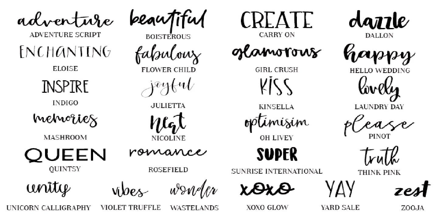10,000 FONTS for you Designs, NEW Collection