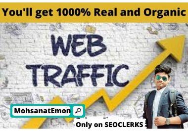 You'll get real and organic web traffic 