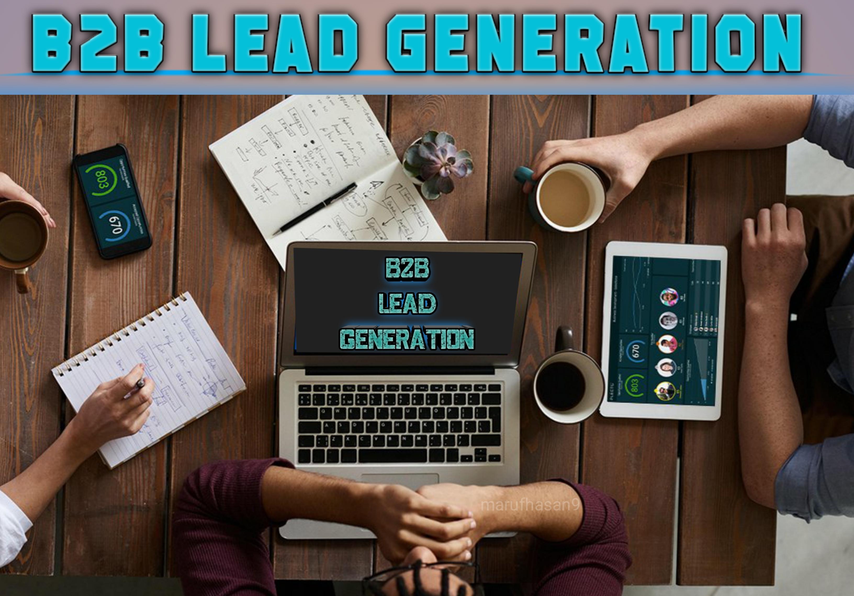I will provide 600 unique targeted b2b lead generation