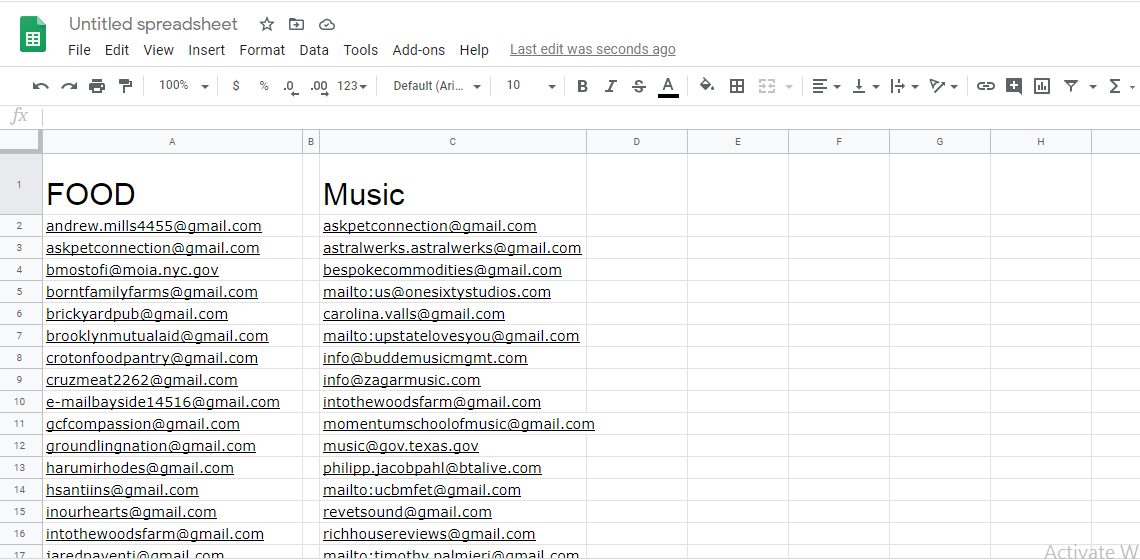 I will scrap active targeted emails from any social media platform within 24 hours