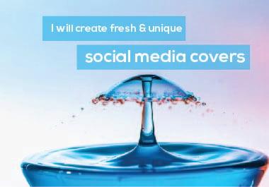 I will create fresh & unique social media covers, headers and web banners 