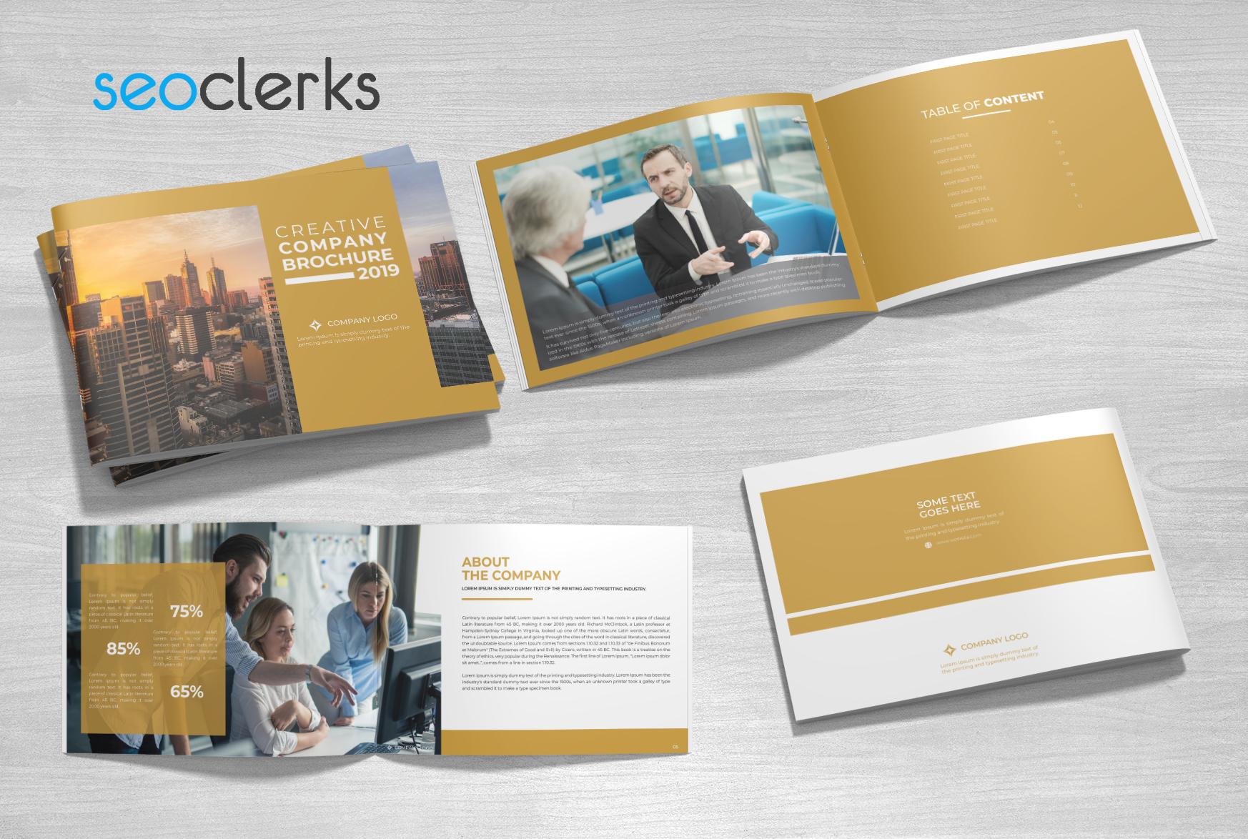 I will design business brochure, company profile, brochure, proposal or annual report