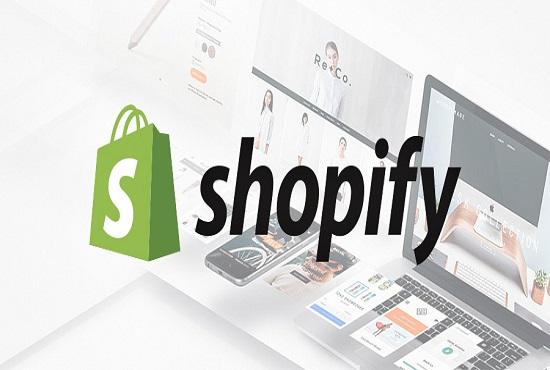 I will setup and customize shopify dropshipping store