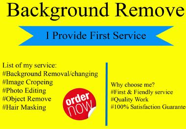 I will remove background from 5 images in 24 hours quickly delivery 