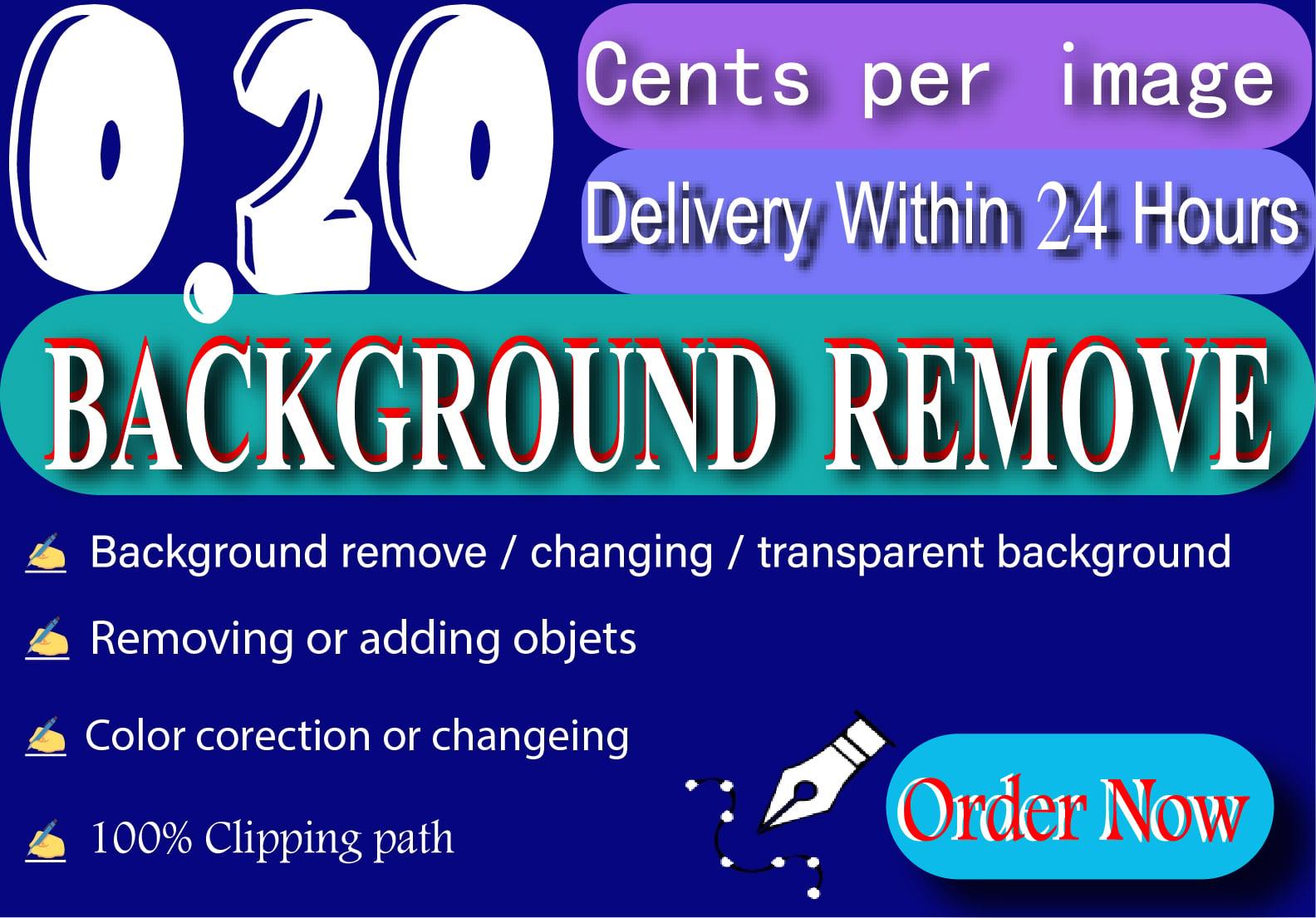 I Will Professionally Remove Background of 5 Images