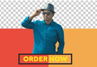 I will remove background from 5 images within 24 hours