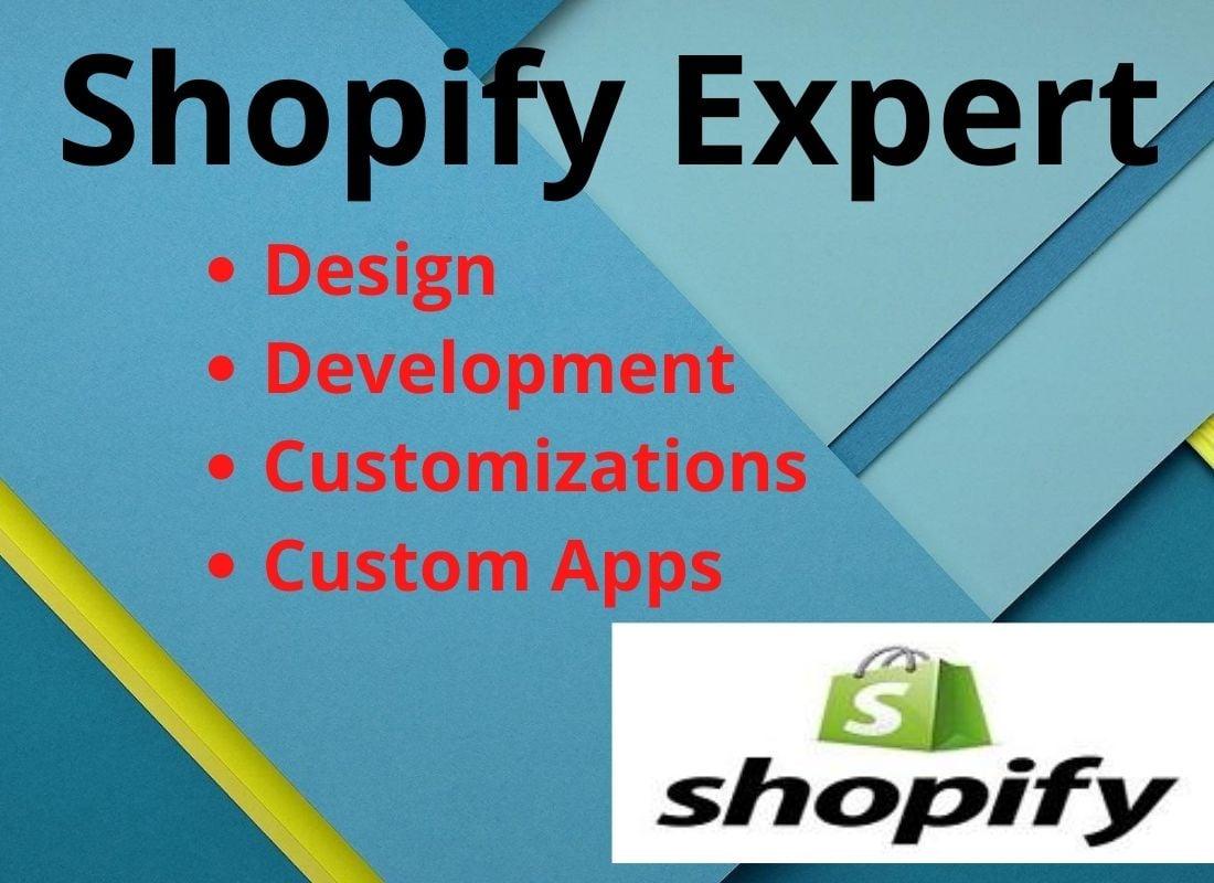 I will do customize, design or redesign shopify store, shopify website