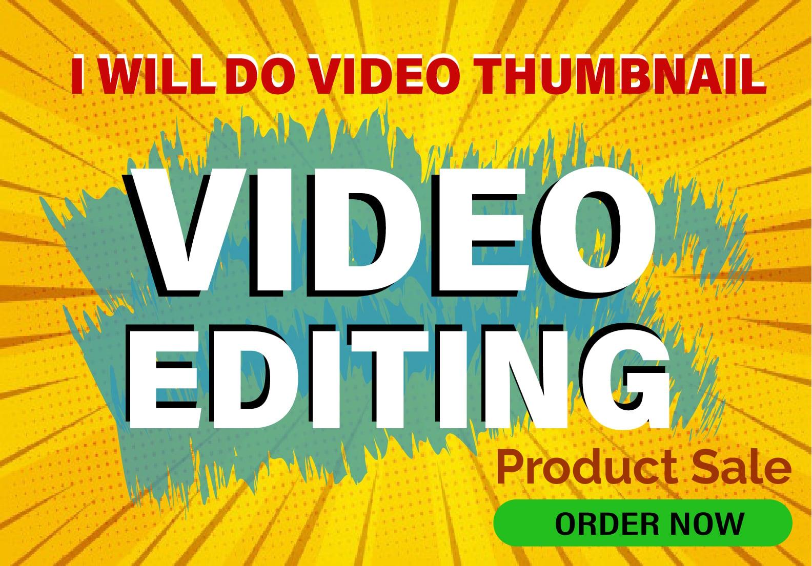 I will do video thumbnail youtube thumbnail