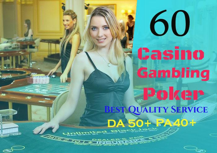 60 permanent DA 50-40+ PBN Backlinks Casino, Gambling, Poker, Judi Related Websites