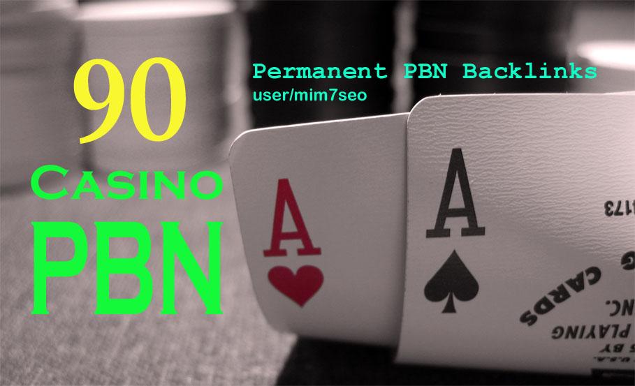 90 Homepage DA 58+ PBN Backlinks Casino, Gambling, Poker, Judi Related Websites
