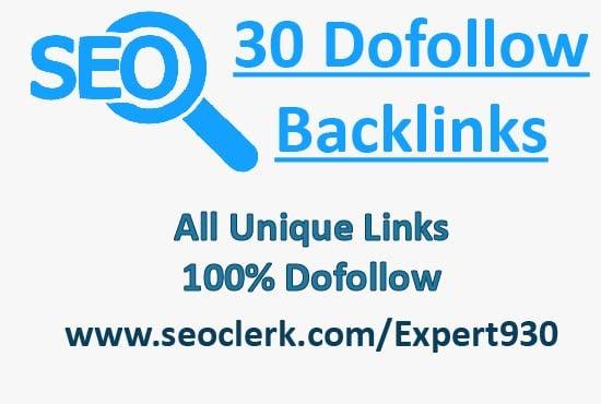 I will do 30 high DA PA dofollow backlinks blog comments 