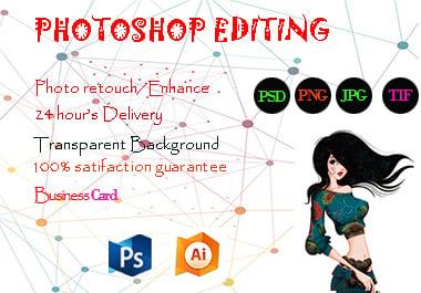 I will do any Photoshop editing and image retouching
