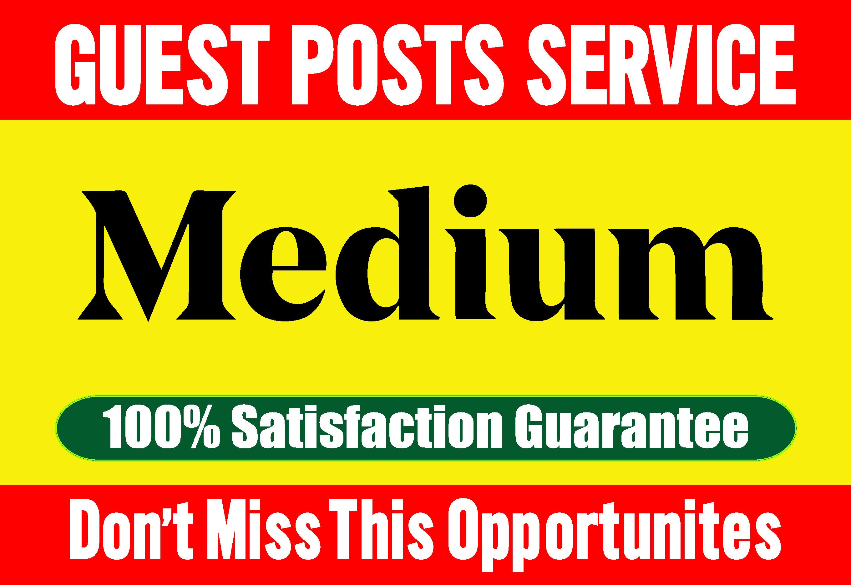 Write and Publish a Guest post on Medium 