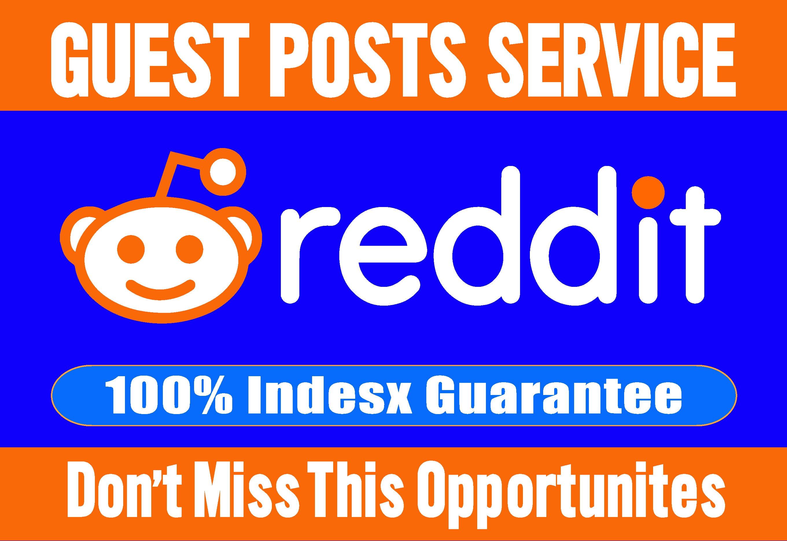 Write and Publish a Guest post on Reddit 