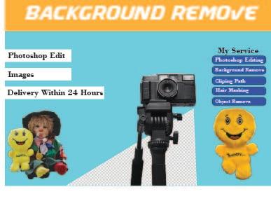 I will do background removal and transph 