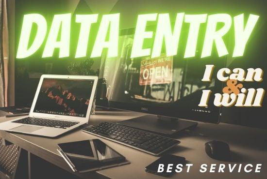 do excel data entry, copy paste, typing, data entry jobs