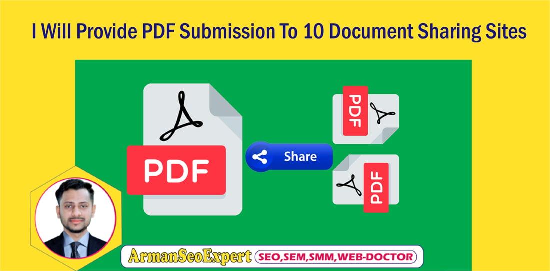 I Will Provide PDF Submission To 10 Document Sharing Sites