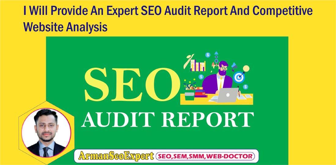 I Will Provide An Expert SEO Audit Report And Competitive Website Analysis