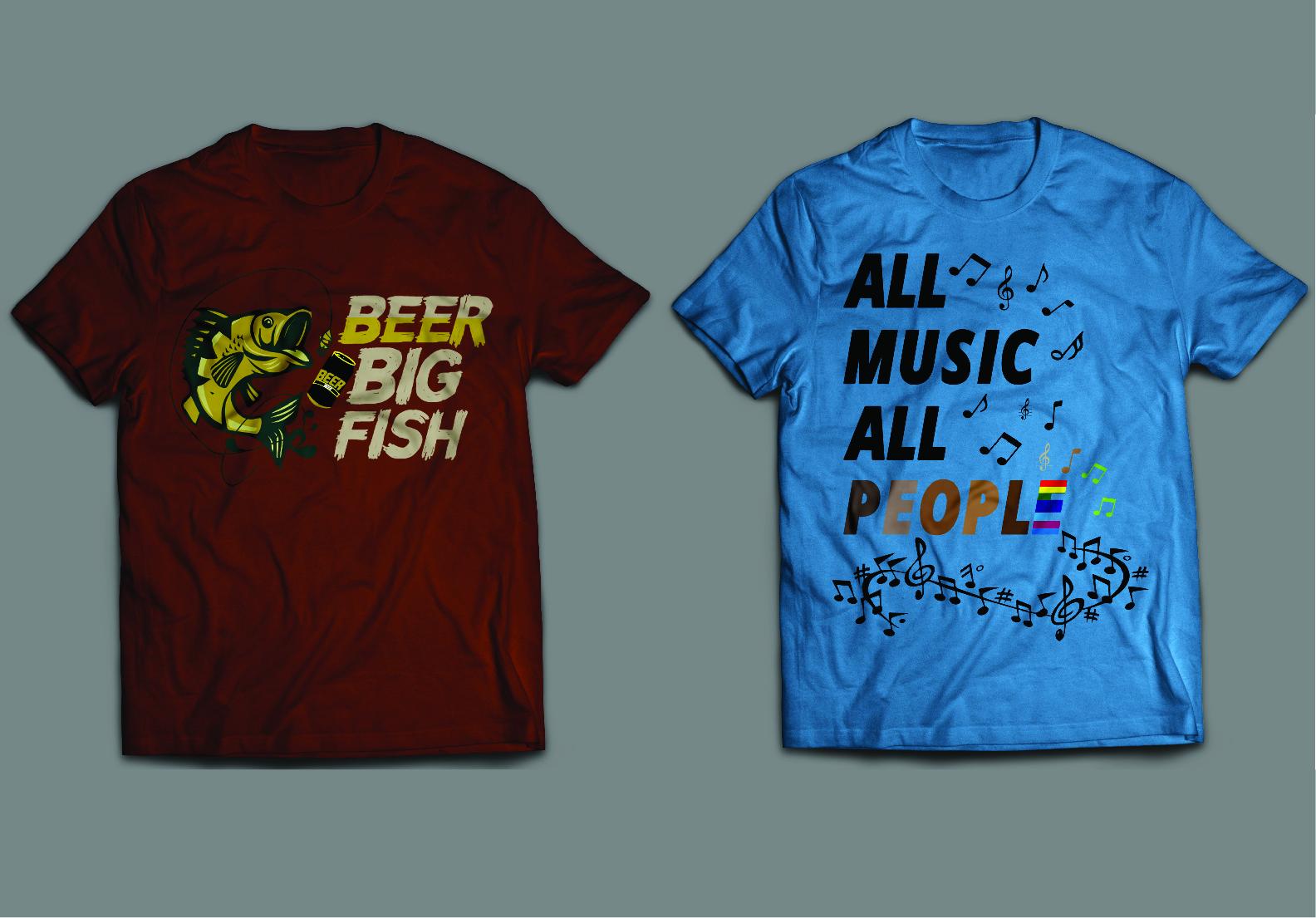 I will do unique custom and typography t-shirt design