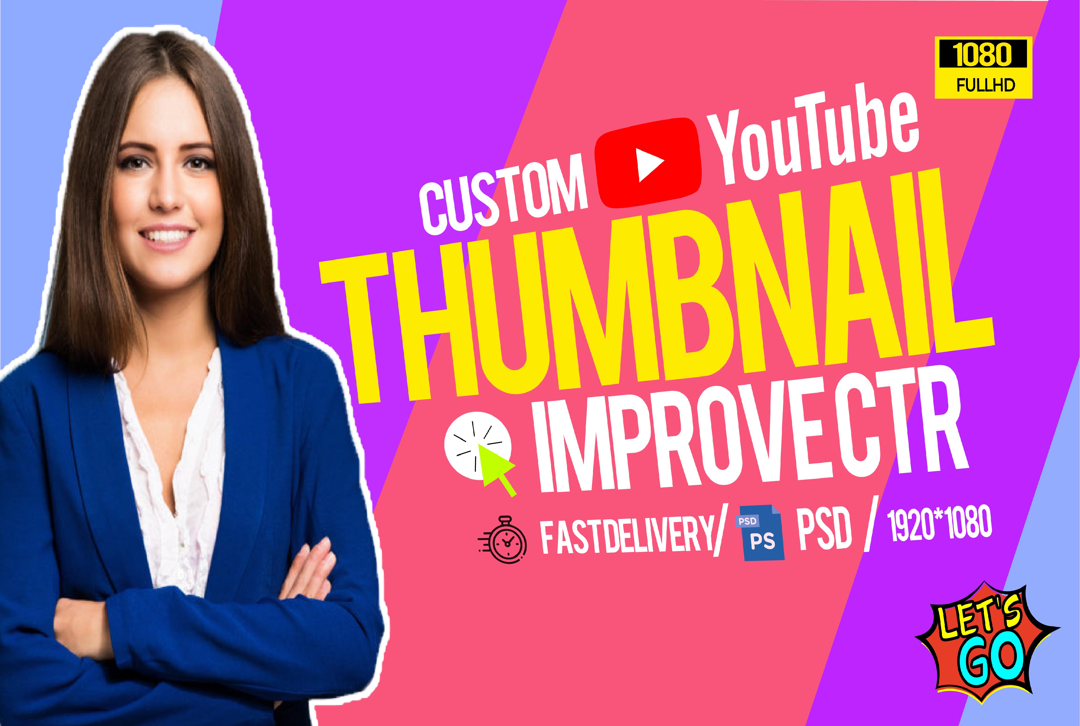 I will design amazing eye catchy youtube thumbnail