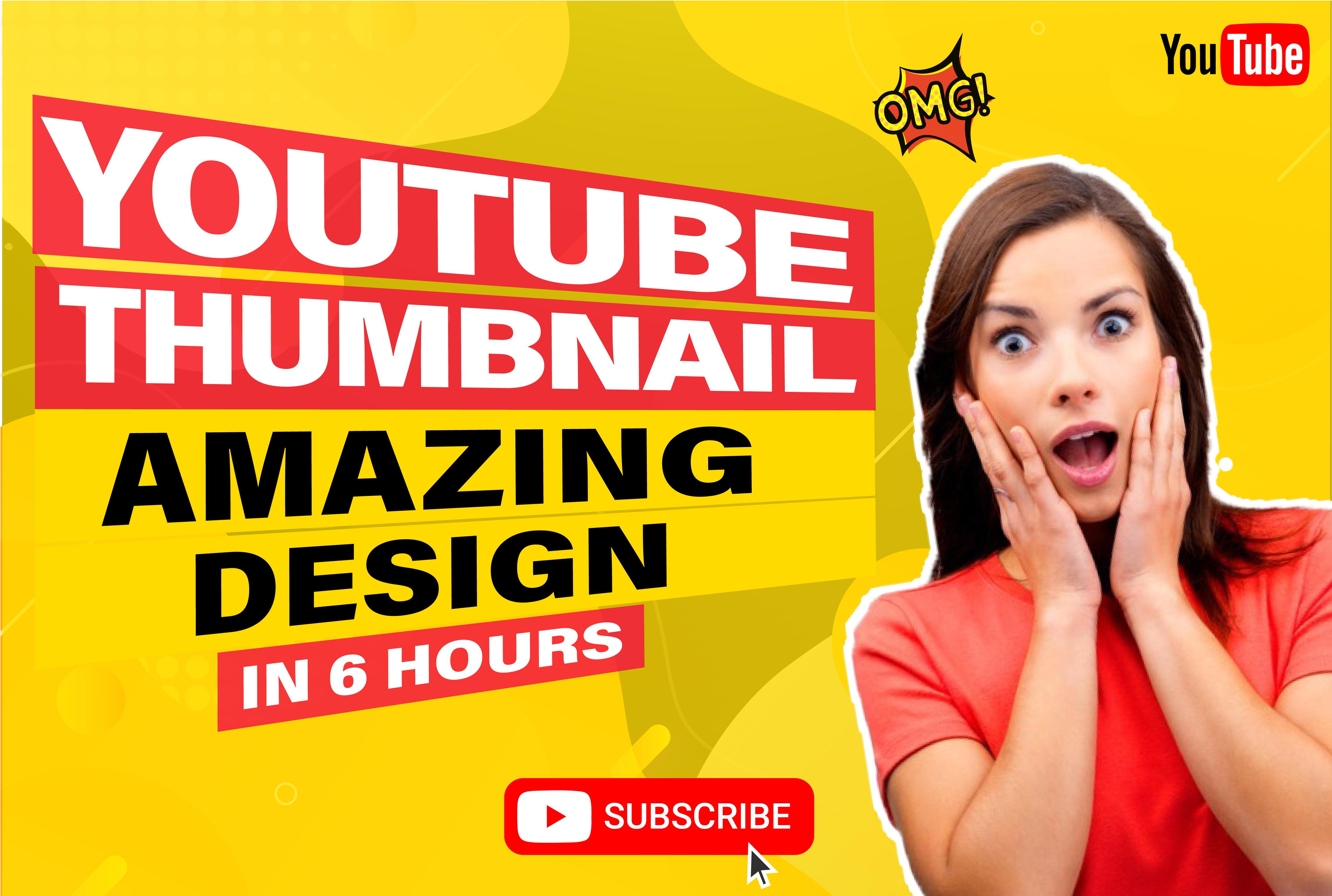 I will design amazing eye catchy youtube thumbnail