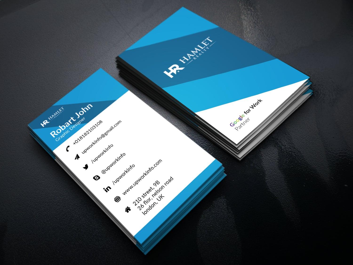I will do professional business card design, letterhead, and stationery