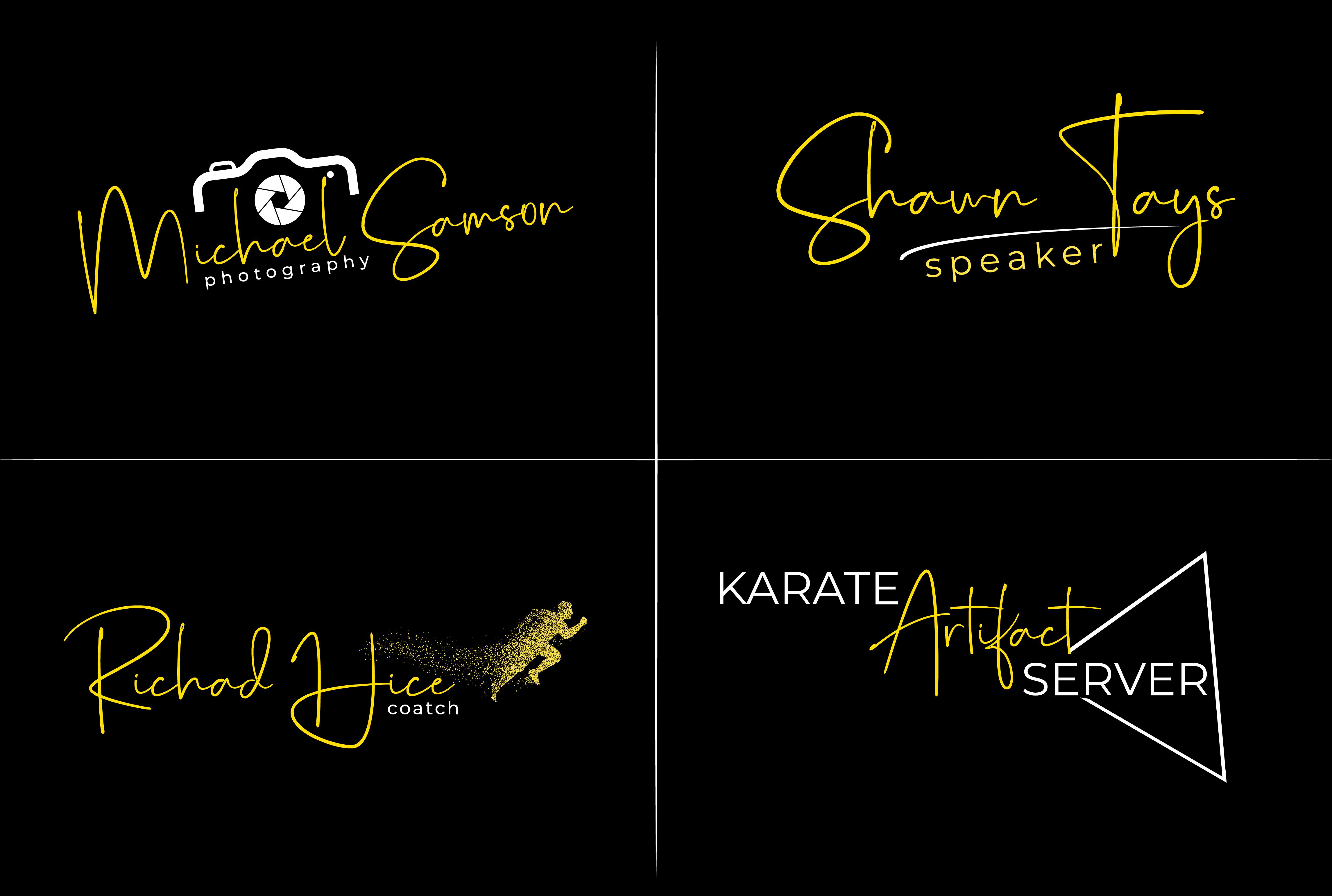 I will create a signature logo handwritten or text in 24 hrs