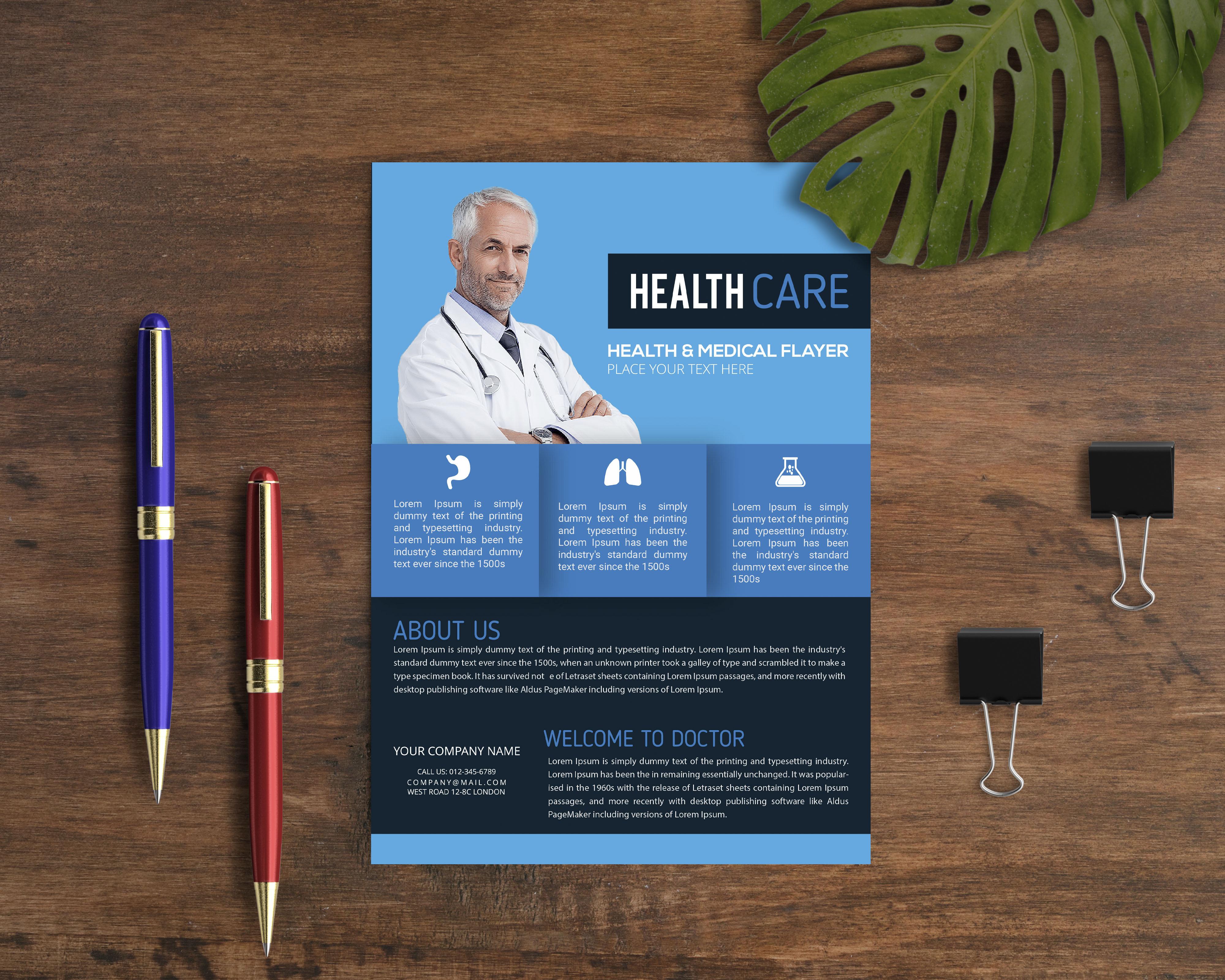 I Will Design Professional Corporate Medical Flyer And Company Profile Design 