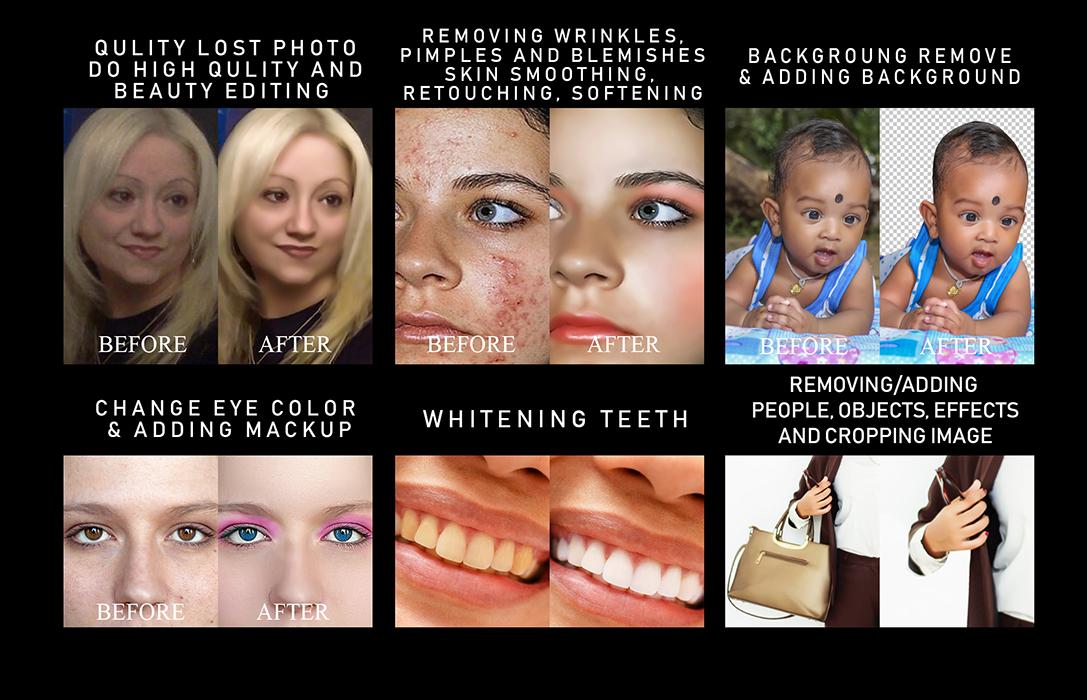 I will do professional photo editor in Photoshop