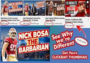 i will youtube thumbnails and youtube cover photo design