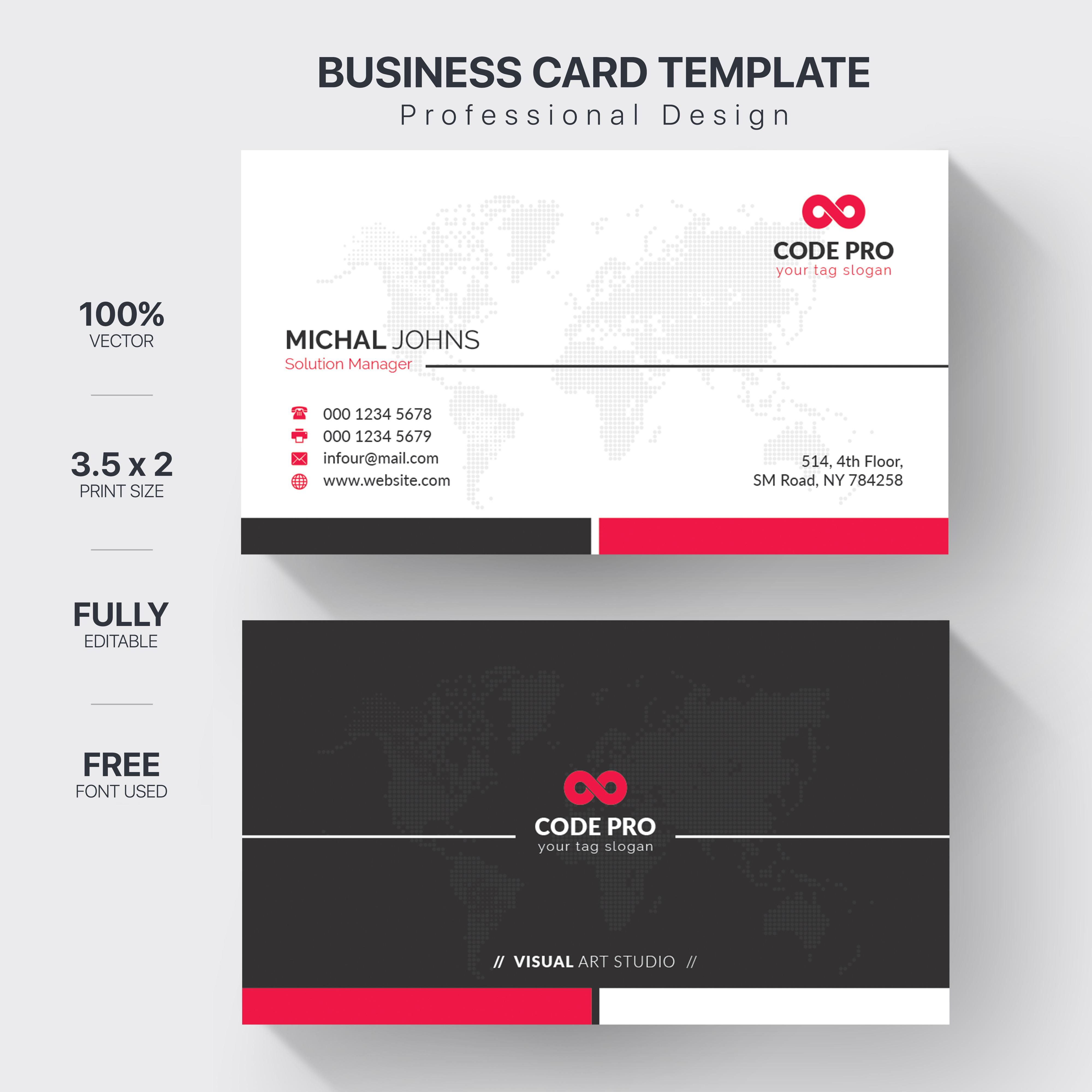 Create Professional Business card for You.
