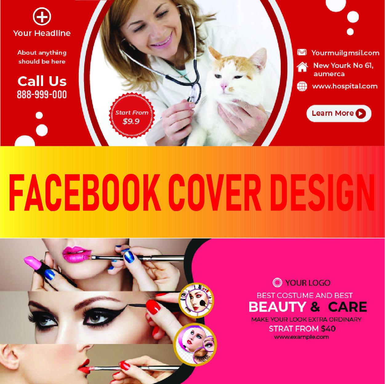 I will design facebook cover . art, web banner, logo.