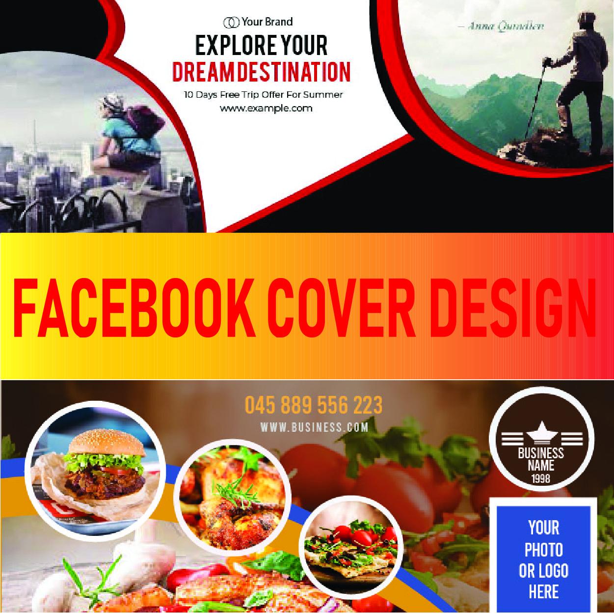 I will design facebook cover . art, web banner, logo.