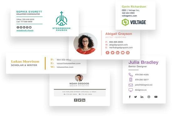 I will create an clickable email signature 