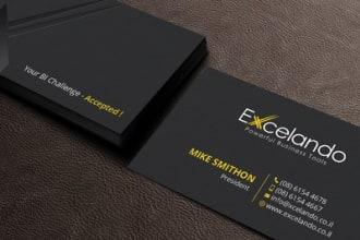 I will design unique modern, luxury business card business card design.