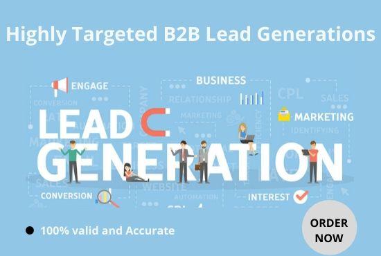 I will generate highly targeted b2b lead generation