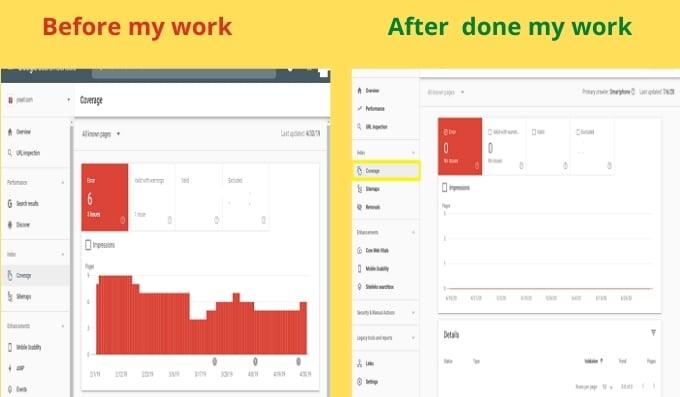 I will Do Google Search Console indexing and fix all search console errors