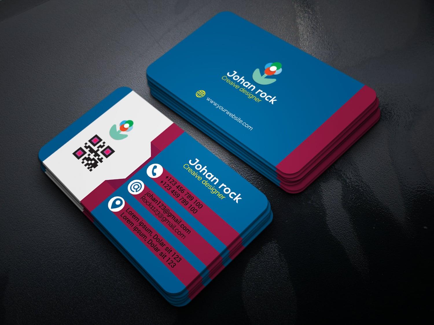 I will create, modern Printable business card design for you.