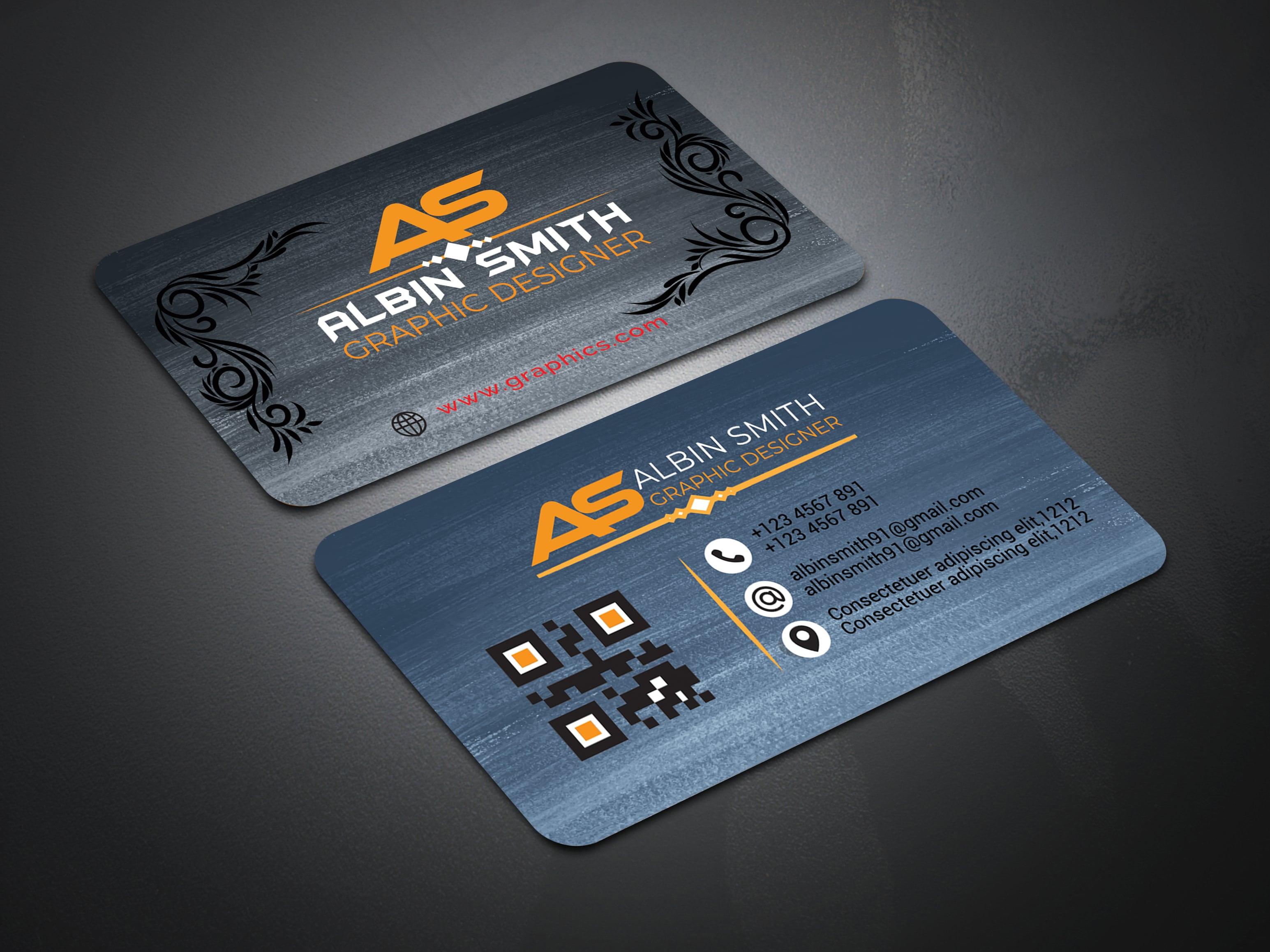I will create, modern Printable business card design for you.