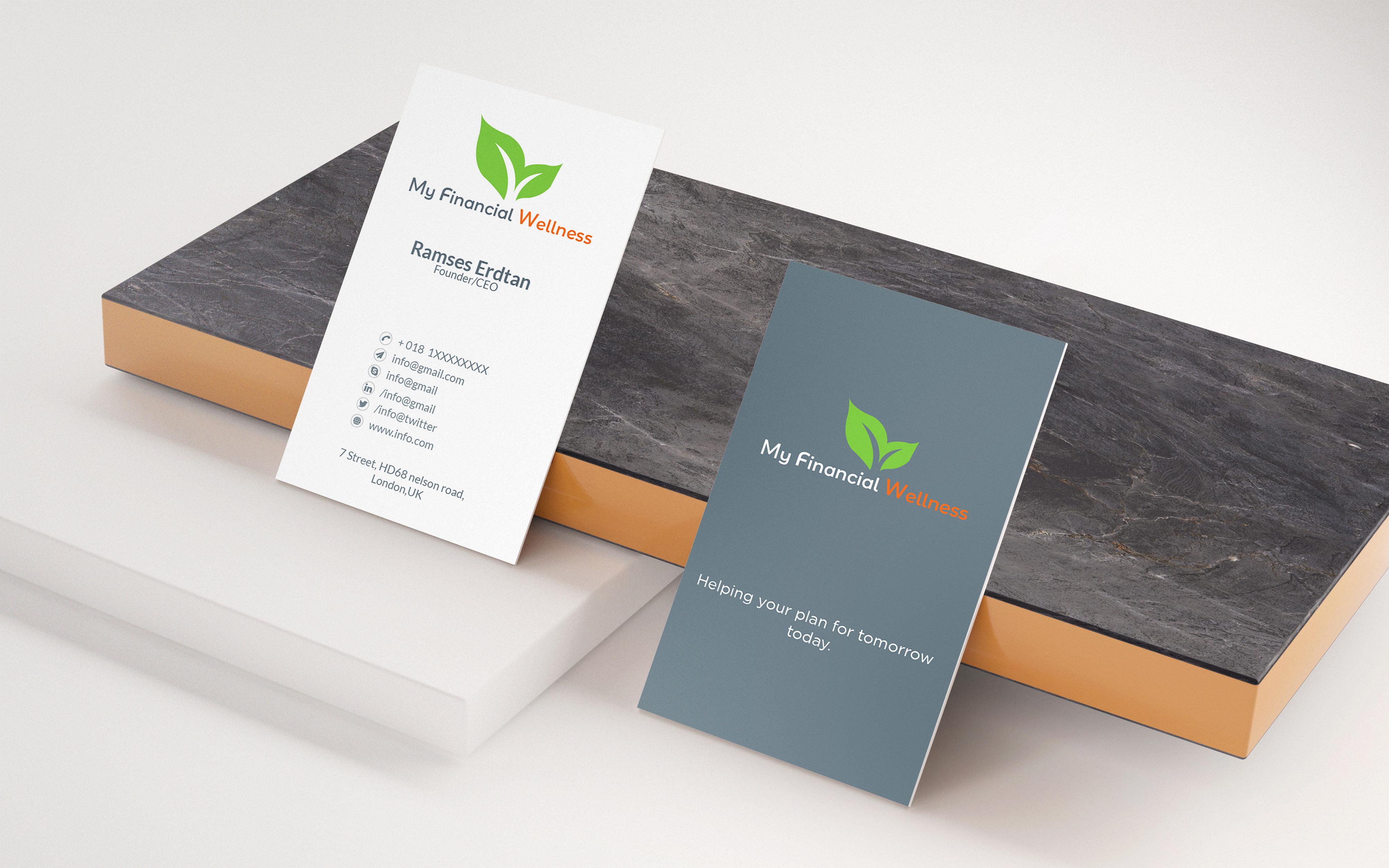 I will do professional unique and modern business card design 