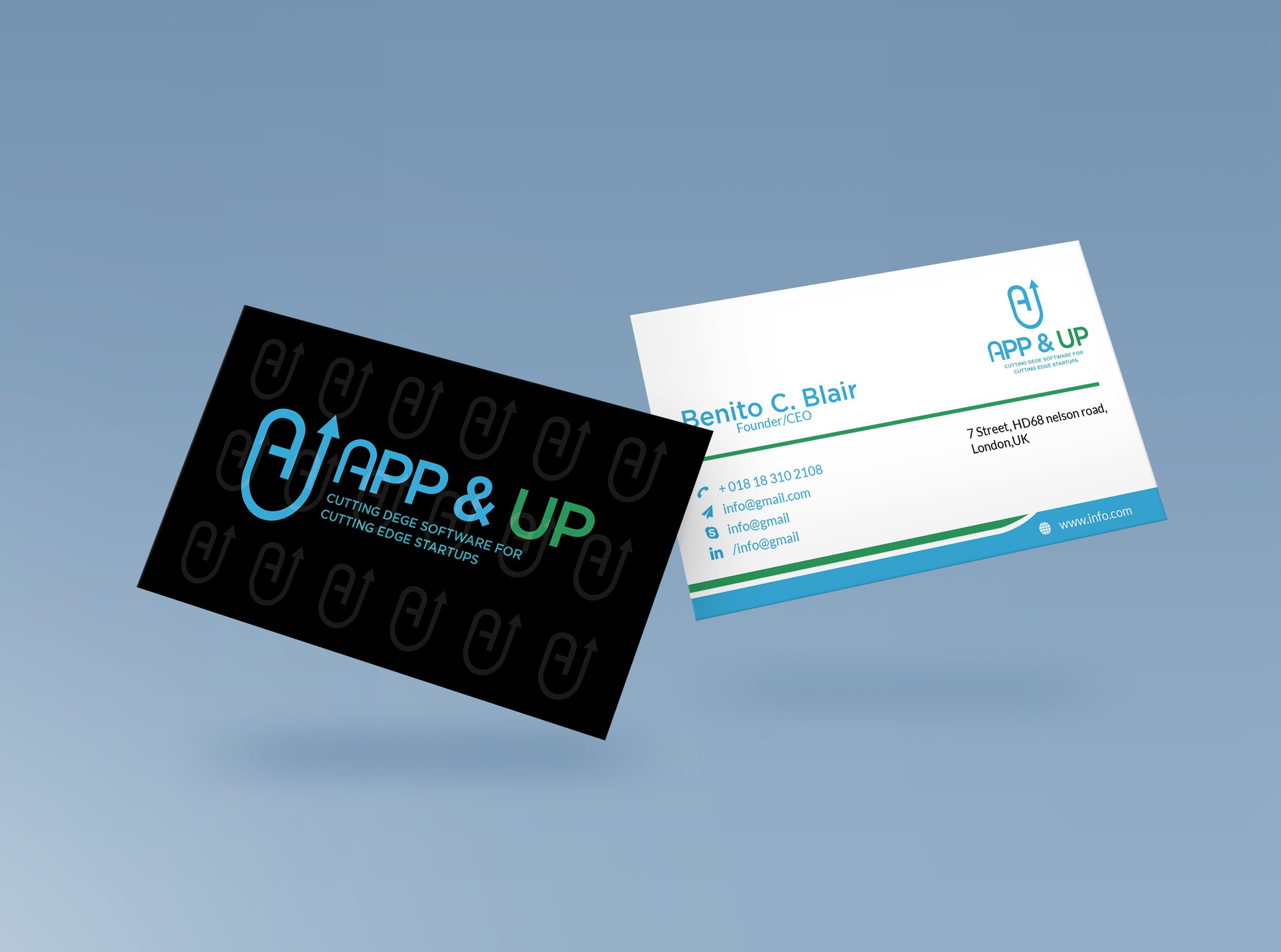 I will do professional unique and modern business card design 