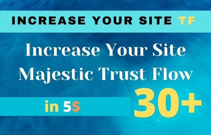 I will increase URL rate of majestic trust flow tf 30 plus
