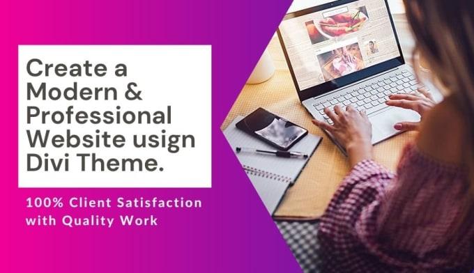 I will create a professional website for your business.