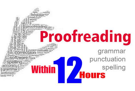 I will do proofreading and editing in 24 hours with lowest price.