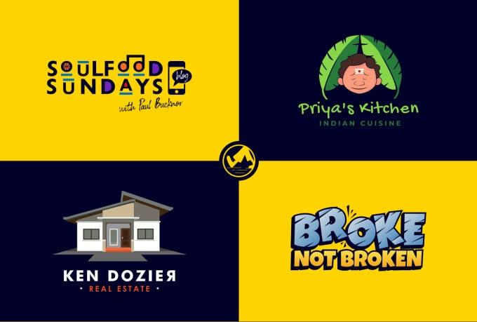 I will design modern and trendy logo for you