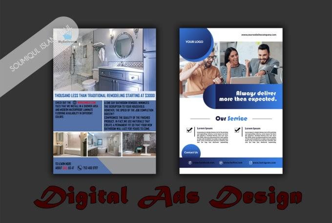 I will design your digital advert, business flyer or magazine ad.