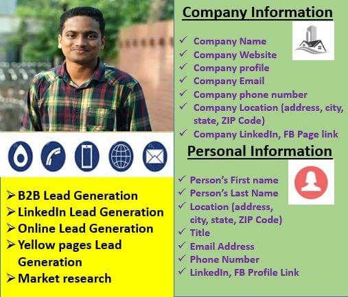 Generate B2B lead generation for your targeted business 