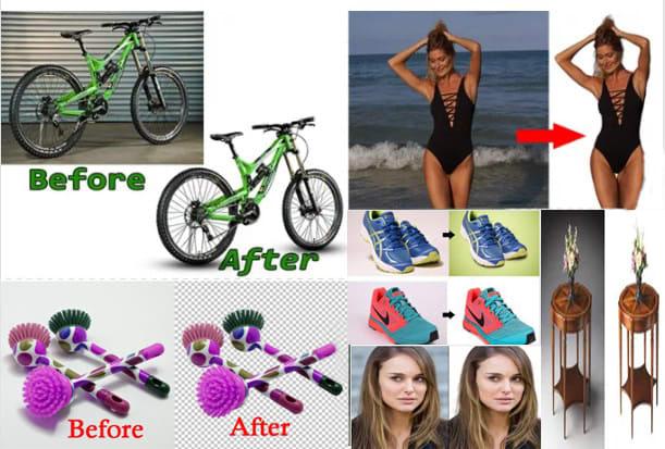 •	White background remove Manual clipping path 
