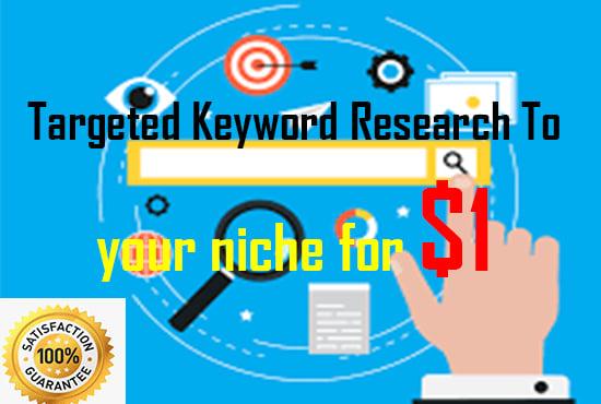 Targeted Keyword Research for your niche