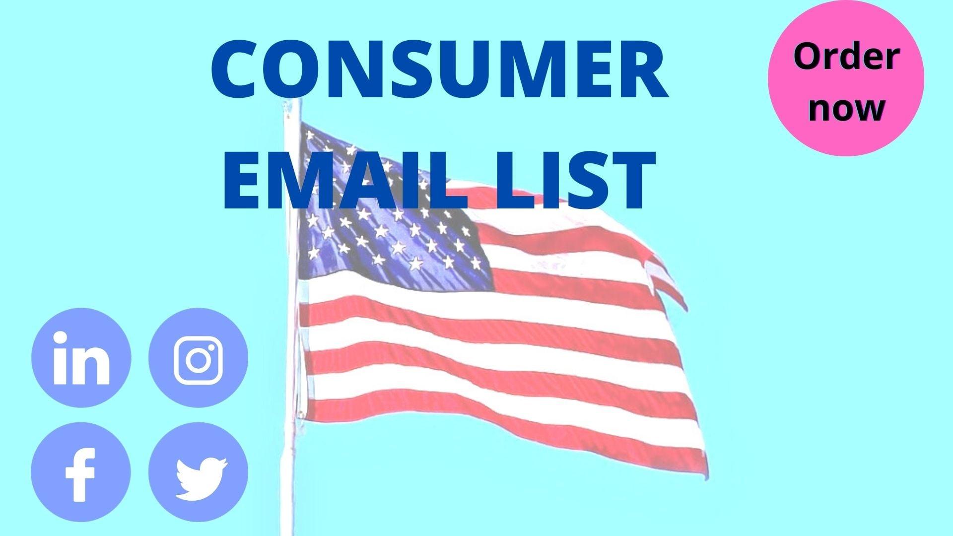 I will provide USA based consumer Email list 5k and more 